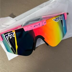 Pit Viper sunglasses "The Radical" NEW polarized pink speckled - Rare
